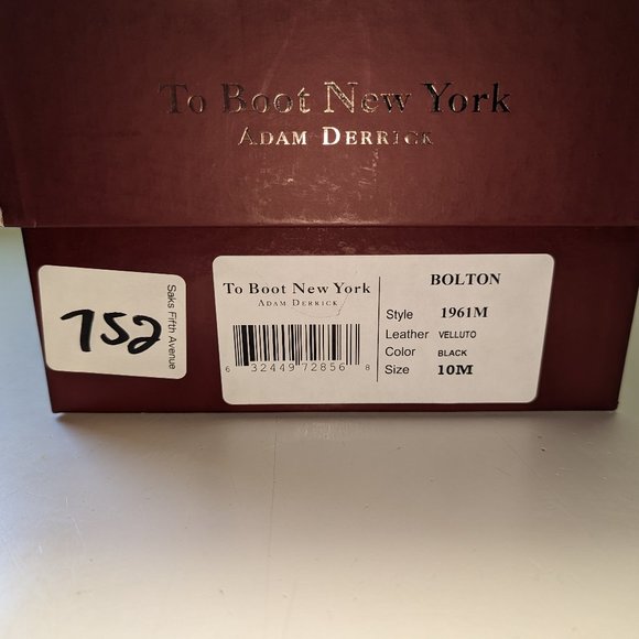 NIB To Boot New York Velvet Loafers Size 10 - Picture 6 of 7
